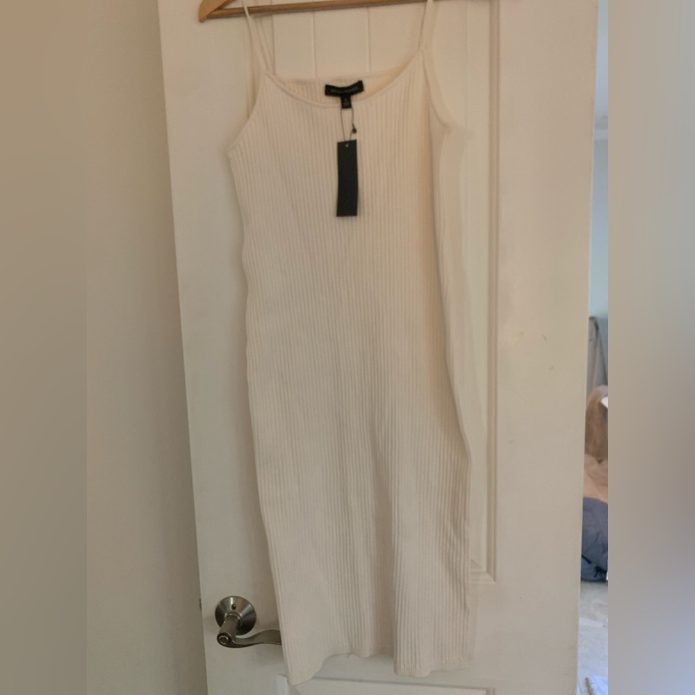 Banana Republic white knit dress